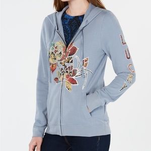 Lucky Brand Legacy Floral-Graphic Hoodie